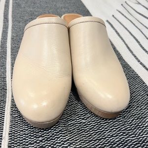 Madewell off white clogs.